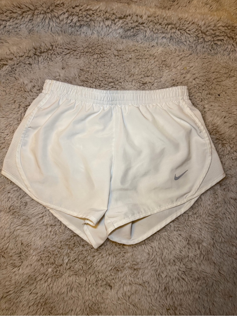 Nike White Women's Athletic Running Shorts